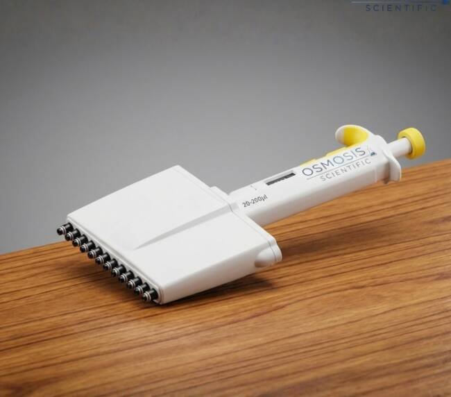 Multichannel pipettes for simultaneous dispensing of multiple samples in laboratory applications