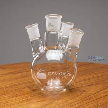 Round Bottom Flask, 4-Neck, Angular