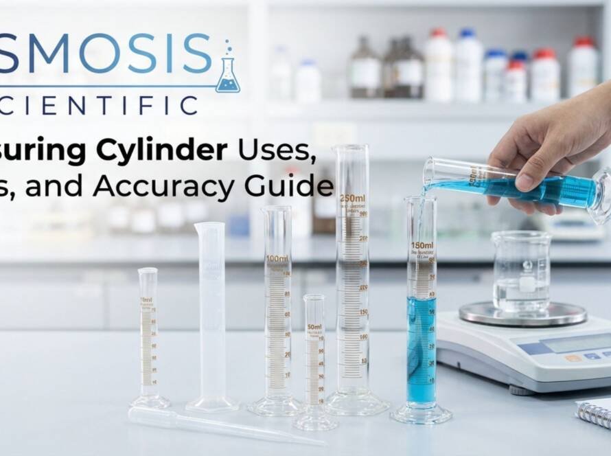 Measuring Cylinder Uses, Types, and Accuracy Guide - Class A Borosilicate Glassware - Osmosis Scientific
