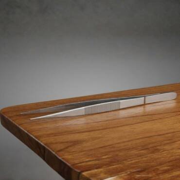 Straight Fine Tip Laboratory Forceps | Stainless Steel Precision Tweezers